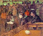  Henri  Toulouse-Lautrec At the Moulin de la Galette France oil painting reproduction